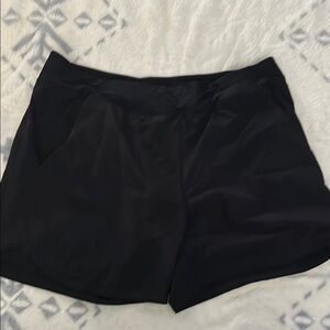 Women's black Lands End Board shorts